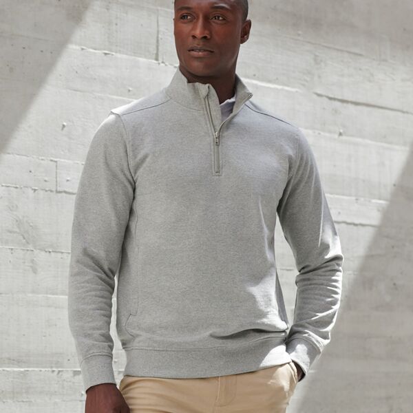 Henbury Unisex Sustainable 1/4 Zip Sweatshirt Thumbnail