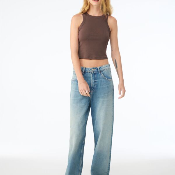 Women's Micro Rib Racer Tank Thumbnail