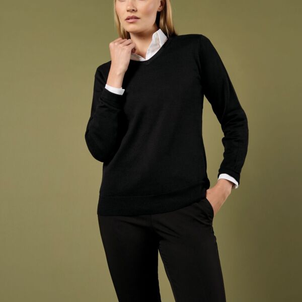 Regular Fit Arundel Long Sleeve V-Neck Sweater Thumbnail
