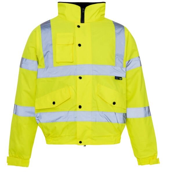 Supertouch Hi Vis Yellow Standard Storm Bomber Jacket Thumbnail