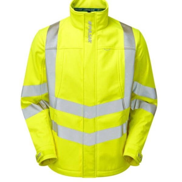 PULSAR® PROTECT HV Yellow Interactive Softshell Jacket Thumbnail